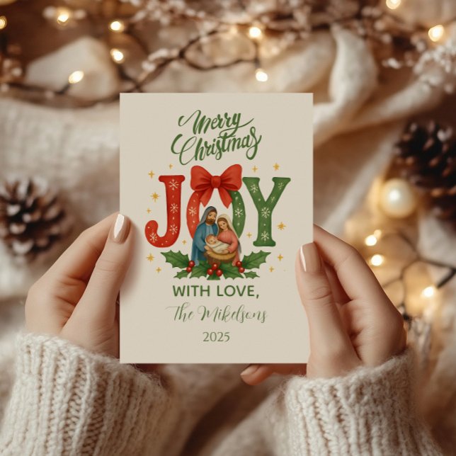 Religious Nativity Christmas Holiday Card (Creator Uploaded)