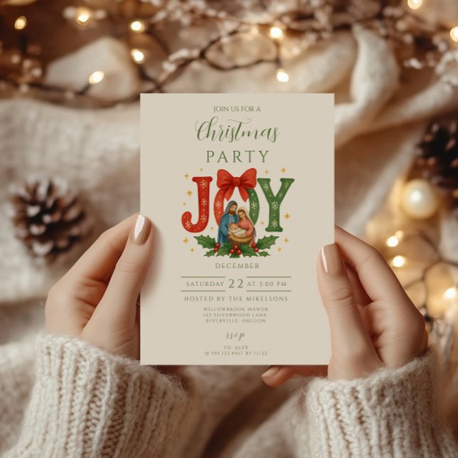 Religious Nativity Christmas Invitation (Creator Uploaded)