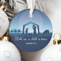 Religious Nativity Scene Bible Verse Christmas