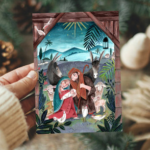 Religious nativity scene Christmas Holiday