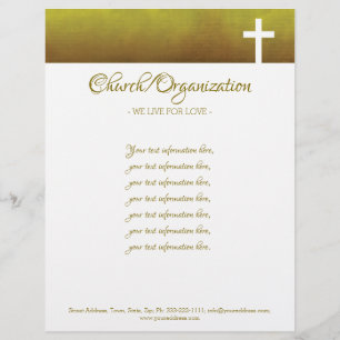 Religious Organisation White Cross Letterhead
