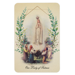 Religious Our Lady of Fatima Catholic Vintage Magnet