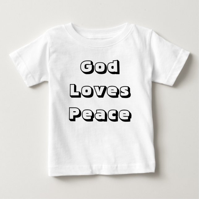 Religious-peace baby t-shirts (Front)