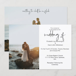 Religious Photo Wedding Invitation