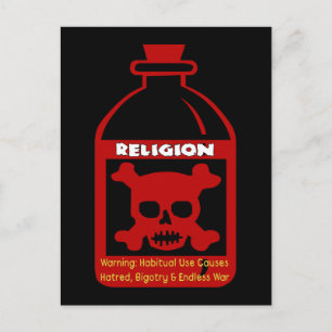 Religious Poison Postcard