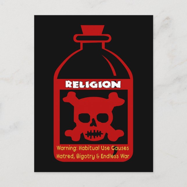 Religious Poison Postcard (Front)