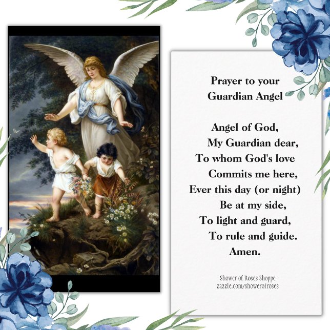 Religious Prayer to Your Guardian Angel Holy Card (Creator Uploaded)