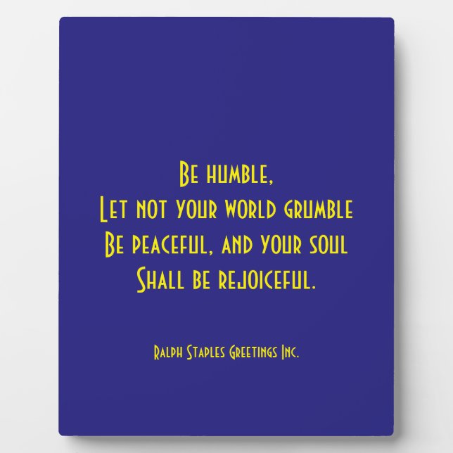 Religious quote plaque (Front)