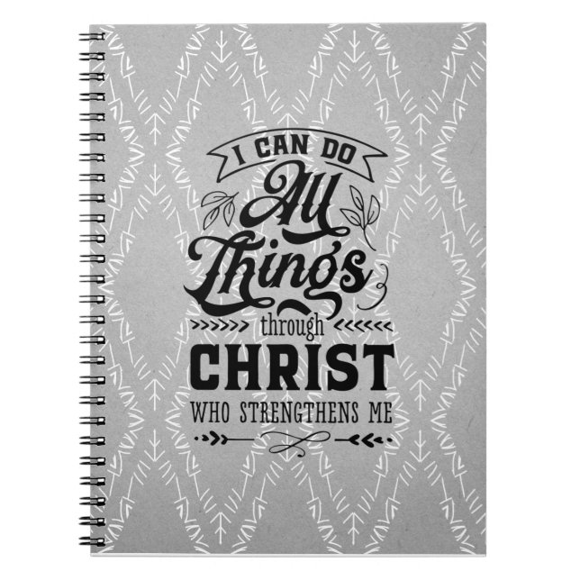 Religious quote Spiral Photo Notebook (Front)
