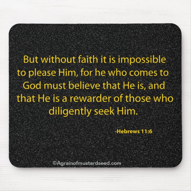 Religious Quotes Christian Mouse Mat (Front)