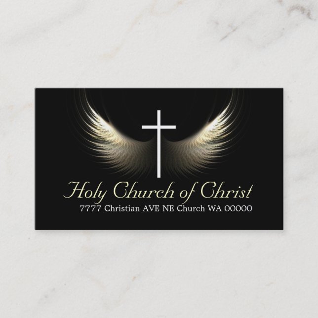 Religious Religion Christian Pastor Christianity Business Card (Front)