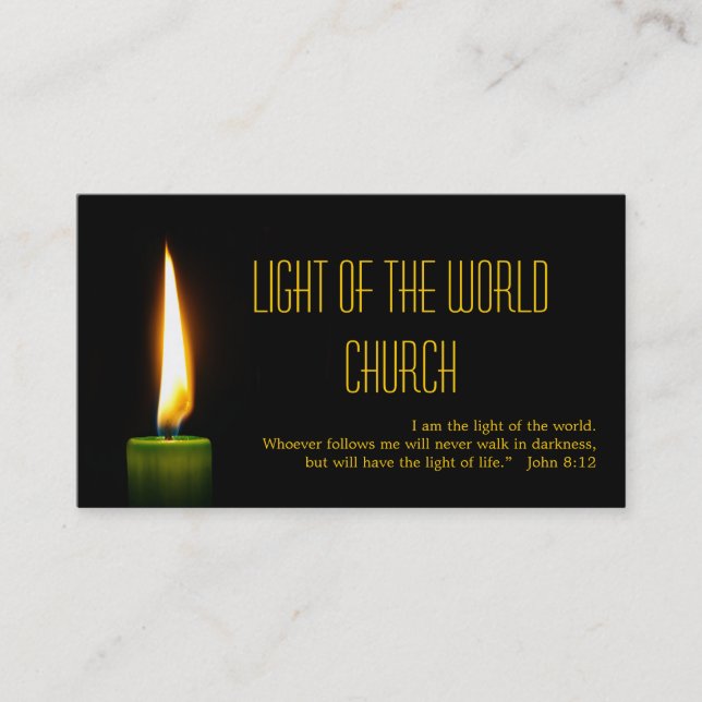 Religious Religion Christian Pastor Christianity Business Card (Front)