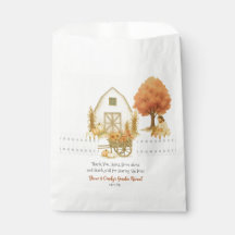 Religious Rustic Fall Gender Reveal Favour Bags