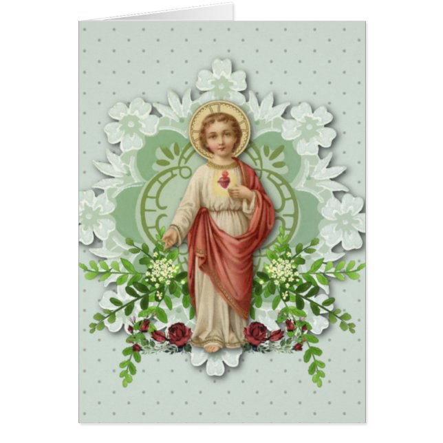 Religious Sacred Heart Jesus Catholic Prayer (Front)