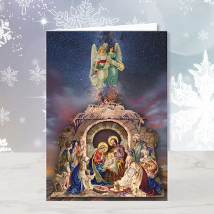 Religious Scripture Christmas Baby Jesus Nativity Holiday Card
