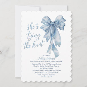 Religious She's Tying the Knot Bridal Shower Invitation