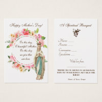 Religious Spiritual Bouquet Prayer Holy Card