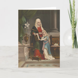 Religious St. Anne Blessed Virgin Mary Vintage Card