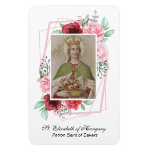 Religious St. Elizabeth of Hungary Patron Bakers Magnet