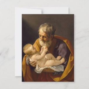 Religious St. Joseph Christmas Card