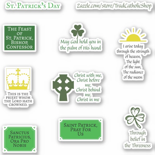 Religious St. Patrick' Day Trad Catholic Planner (Front)