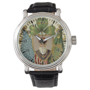 Religious St. Patrick Ireland Shamrock Catholic Watch