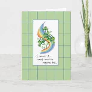 Religious St. Patrick’s Day Rainbow Card