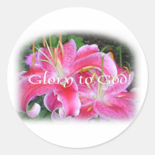 Religious Stargazers Classic Round Sticker