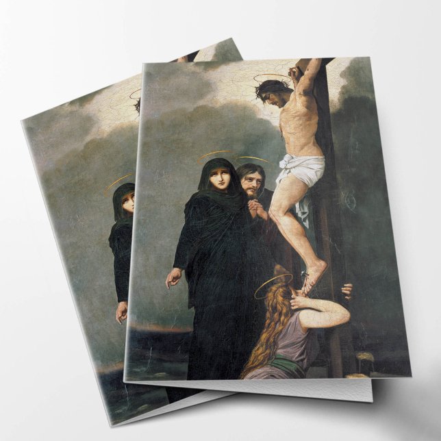 Religious Sympathy Jesus Funeral Thank You Card (Jesus Memorial Sympathy Bereavement Funeral Thank You Card)