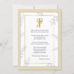 Religious Sympathy Thank You Card
