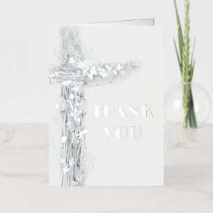 Religious Thank you  Foil Greeting Card