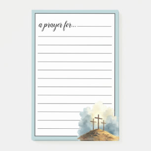 Religious Three Crosses War Room Prayer Post-it Notes