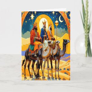 Religious Three Kings Folded Christmas Card