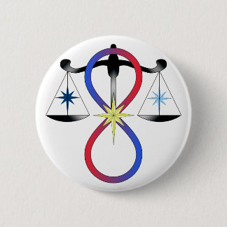 Religious Unity God Symbol Pagan Spirituality 6 Cm Round Badge