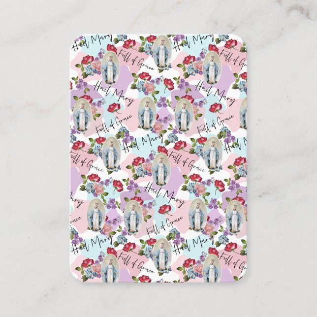 Religious Virgin Mary Catholic Prayer Memorare  Place Card (Front)