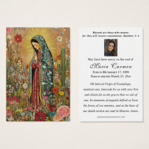 Religious Virgin Mary Guadalupe Catholic Funeral