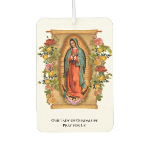 Religious Virgin Mary Guadalupe Catholic Spanish Car Air Freshener