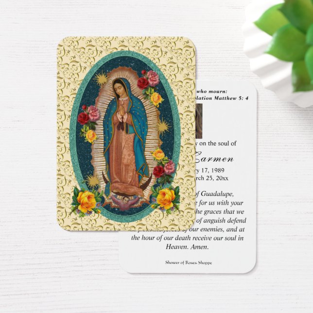 Religious Virgin Mary Guadalupe Mexico Funeral (Desk)