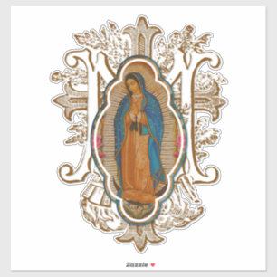 Religious Virgin Mary Guadalupe Spanish Sticker