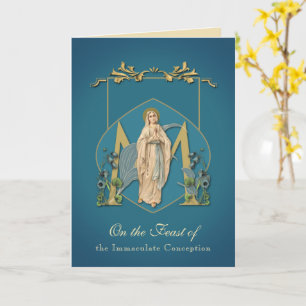 Religious Virgin Mary Immaculate Conception Feast  Card