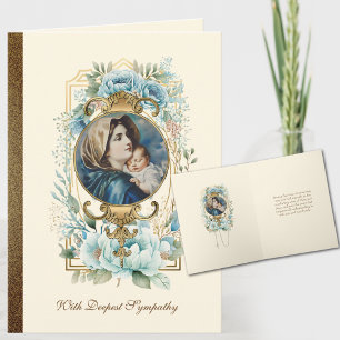 Religious Virgin Mary Jesus Catholic Sympathy Card