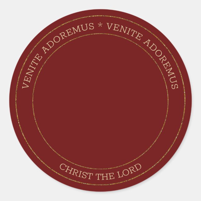 Religious Virgin Mary Jesus Joseph Wise Men Classic Round Sticker (Front)