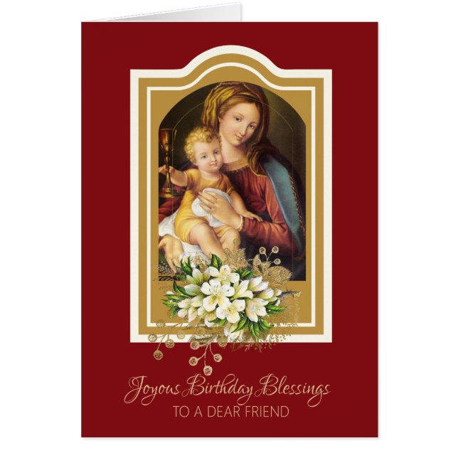 Religious Virgin Mary Jesus Precious Blood (Front)