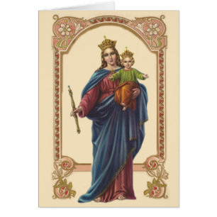 Religious Virgin Mother Mary Catholic Vintage