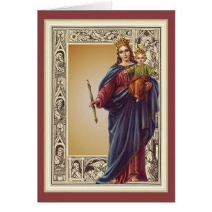 Religious Virgin Mother Mary Catholic Vintage