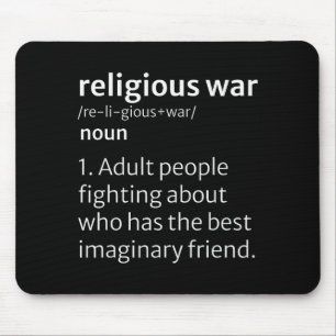 Religious War Dictionary Sarcastic Definition Funn Mouse Mat