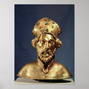 Reliquary bust of St. John Cassian Poster