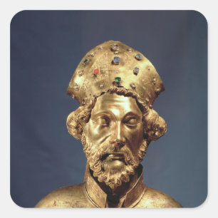 Reliquary bust of St. John Cassian Square Sticker