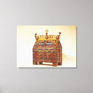 Reliquary chest, 12th-13th century canvas print