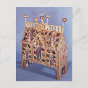 Reliquary chest in the form of a house, Limousin Postcard